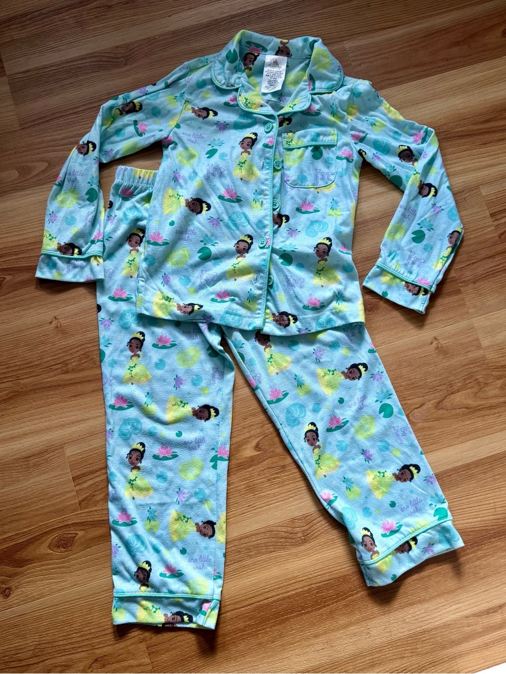 Disney Princess & the Frog, Tiana Print Pajama Set